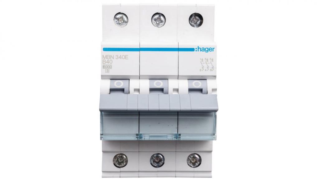 Overcurrent circuit breaker 3P B 40A 6kA AC MBN340E