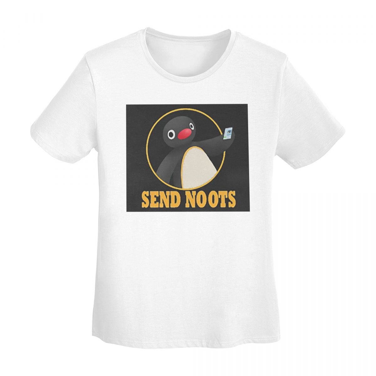 

Pingu Pinga Penguin TV TShirt Women Short Sleeve T Shirts Crew Neck Streetwear Cotton Summer Tees Streetwear S