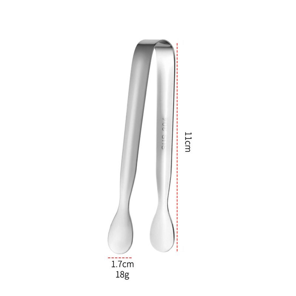 5Pcs Mini Sugar Tongs Stainless Steel 4.3Inch Ice Cube Clips Foods BBQ Clips for Tea Party Coffee Bar
