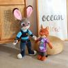 38cm Zootopia Character Rabbit Judy Hopps Fox Nick Wilde Cartoon Soft Cute Plush Toy Doll Birthday Gift Christmas 2 Cuddly Stuffed Fluffy Huggable