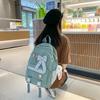 Spring New Ins Style Soft Girl Cute Girl Backpack College Students' Lightweight Checked Backpack