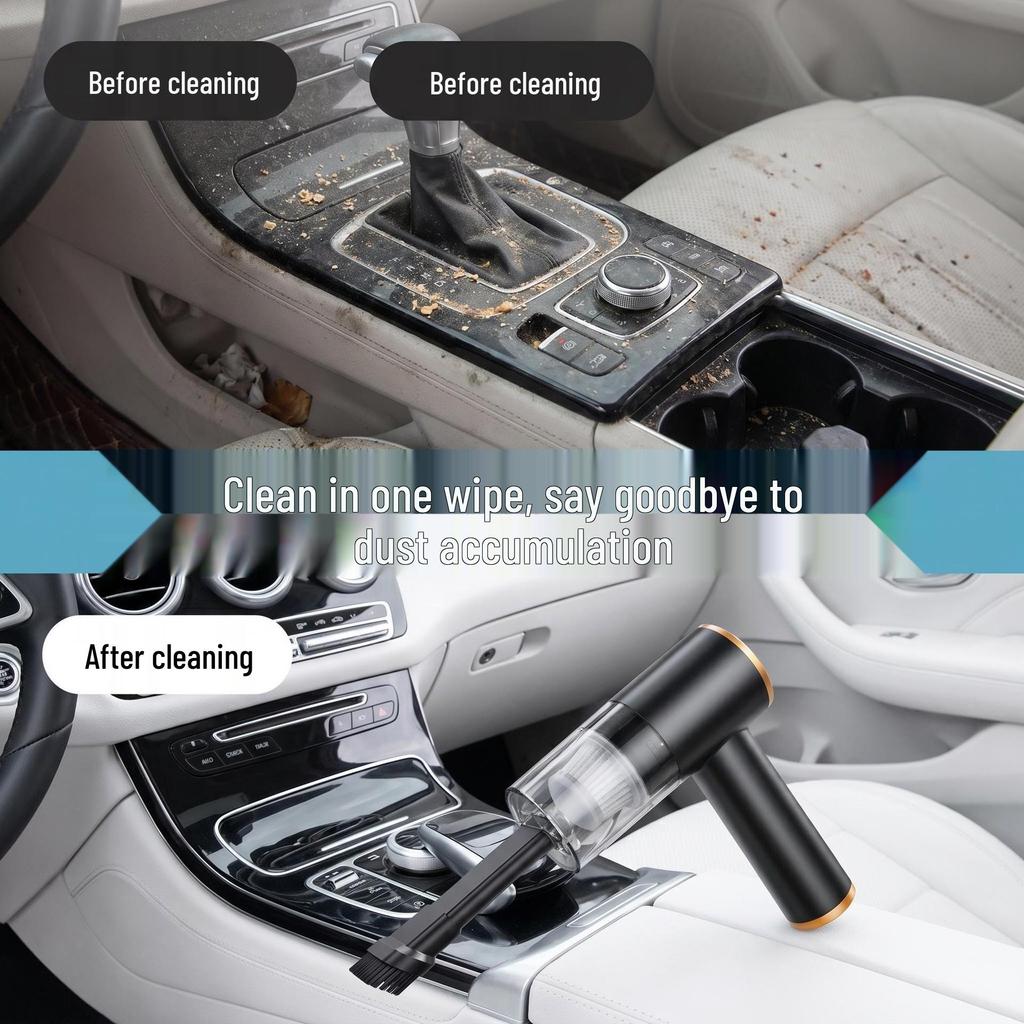 High-Power Portable Wireless Car Vacuum Cleaner for Home and Car Use