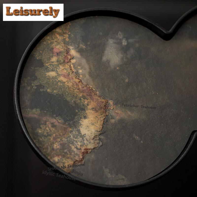 Rock Gourd Tea Tray Dried Fruit Plate Coffee Storage Board Teapot Insulation Pad Dishes For Serving Tableware Craft Pot Bearing