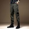 Winter Fleece-lined Casual Cargo Pants Plush Loose Fit Straight Leg Men's Pants Fashion Style Trendy Sports Trousers
