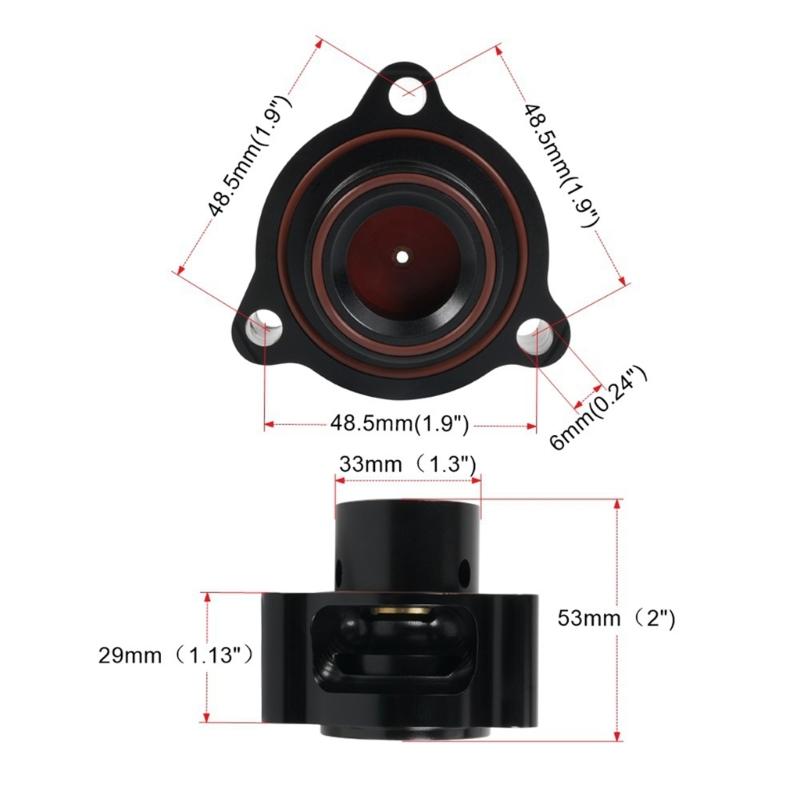 Kompatibel für 2.0T 8J Mk5 Mk6 Flansch Blow-off-Adapter Druckentlastungsventile Analoger Sound Turbolader Ventile Basis