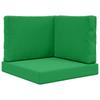 Outdoor Sofa Cushions 3 Pcs Green Polyester