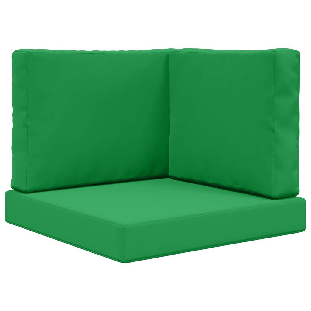 Outdoor Sofa Cushions 3 Pcs Green Polyester
