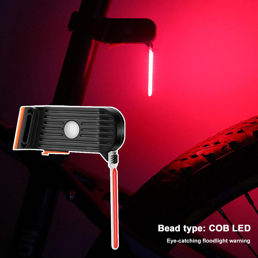 LED Safety Lights Type C Rechargeable Bicycle Tail Light Multi Light Modes Bicycle Rear Light Creative for All Bicycles