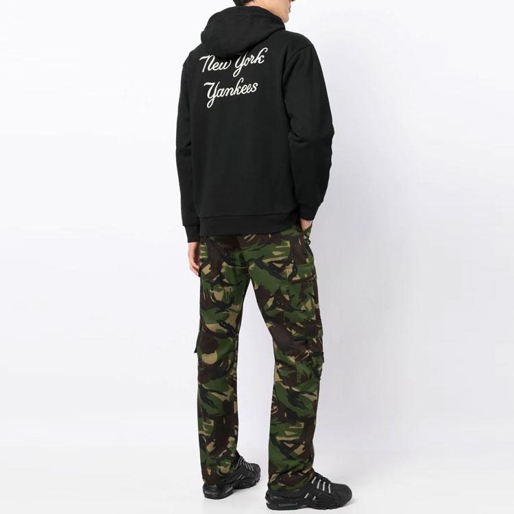New Era X MLB New York Yankees Back Logo Embroidered Hooded Zip-Up American Sweatshirt Men sweatshirt 13334684