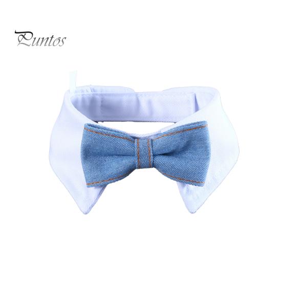 

Милый удобный многоразовый ошейник для домашних животных, красивый ошейник для собак и кошек, галстук, товары для животных S синий