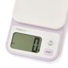 Francfranc Bicolor Digital Scale, 2kg, Purple x Ivory, Wall-Mountable with Hook Hole