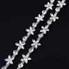 10Yards Rhinestone Trim Tassel Chain Flower Shape Diamond Crystal Clothing Party DIY Wedding Rhinestone Ribbon Gift Decoration