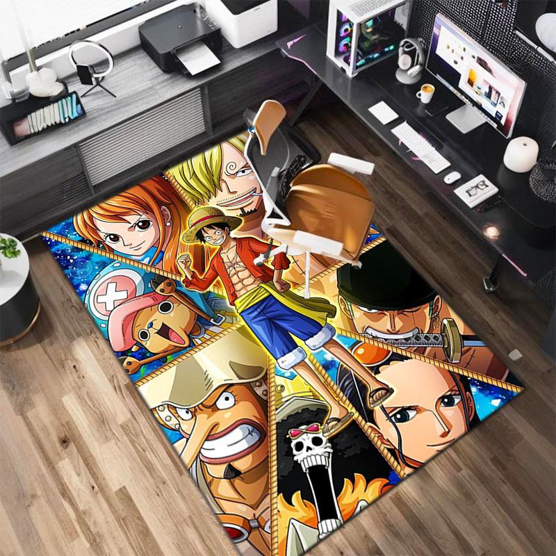Starring the Japanese Cartoon ONE PIECE Monkey D. Luffy Carpet Is Suitable for Living Room and Bedroom Doormats Office Balcony Decorative Carpet V20