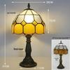 Tiffany Vintage Stained Glass Table Lamp for Bedside or Cafe