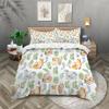 3pcs Cartoon Animal Pattern Bedding Set, for Teenagers and Adult's Bedroom, 1*duvet Cover+2*pillowcase, for Single Bed