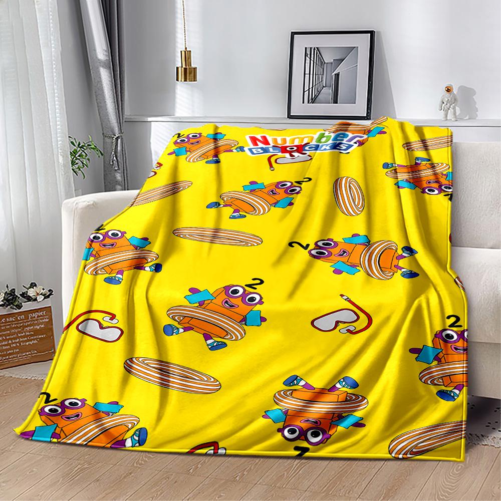 Colorful Creatures Pattern Flannel Blanket-Soft and Suitable for Sofas,Beds,Offices,Travel,All Seasons,Great Gift for Holidays and Birthdays.