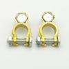 1 Pair Universal 11-12mm Post Clamps Heavy-Duty Pure Copper Battery Terminals For Car/Truck/Booster/RV Batteries