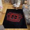 Bayer 04 Leverkusen Flannel Printed Carpet, Home Sofa Decoration for Living Room & Bedroom, Non‑Slip Play Flannel Floor Mat for Game Room