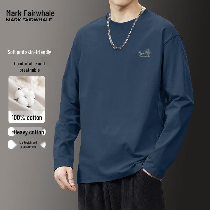 Mark Fairwhale Men s Pure Cotton Long Sleeve T-Shirt XL