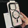 Flower Transparent Case For iPhone 16E 16 15 14 13 11 12 Pro Max Plus X XS Max XR Magsafe Magnetic Wireless Charge Phone Cover