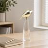 Bird Figurine with Crystal Base Elegant Statuette Sparkling for Entryway Console
