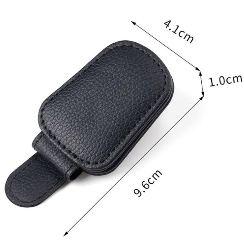Elegant Premium Car Glasses Holder with Multi-Card Storage for Visor