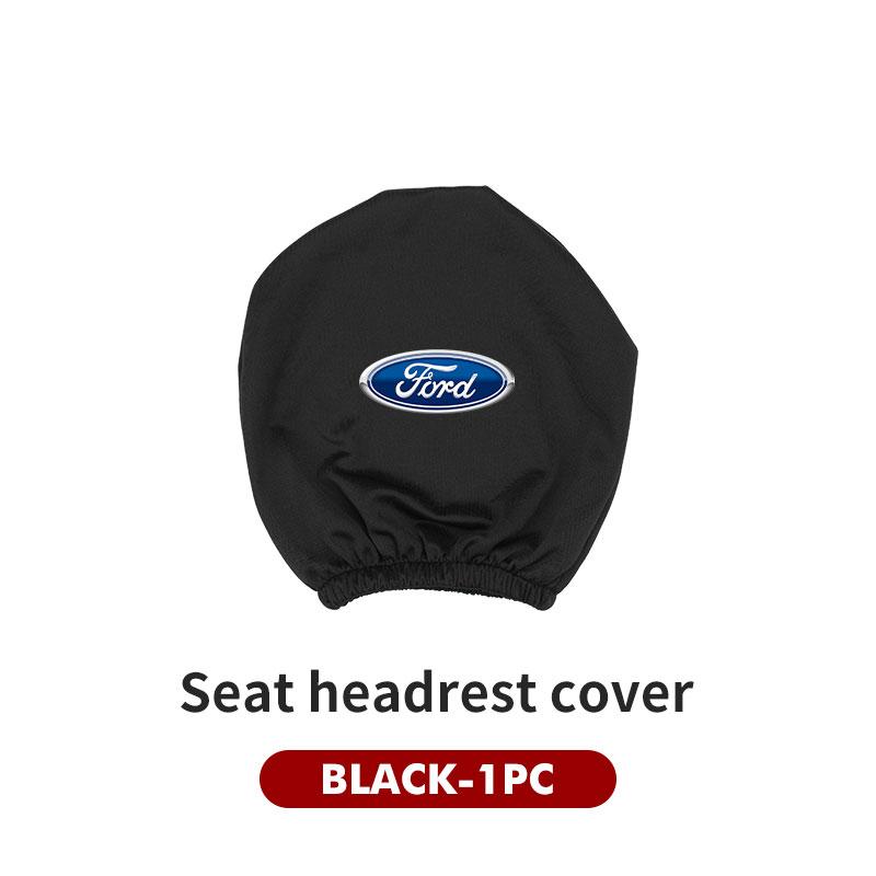 For Ford Car Logo Headrest Cover Dustproof Cover For Front Seat Head Rests Fiesta Ranger Mondeo Escape Ecosport Fusion Explorer