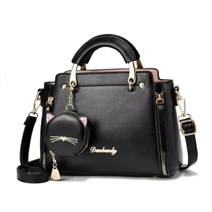1 Pcs New Shoulder Bag Fashi Simple Women's Handbag Cute Versatile Women's Crossbody Bag Solid Color
