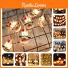 Battery Led Snowman Santa Claus Elk Fairy String Lights Outdoor Xmas Decor Tree