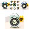 Battery-powered Round Nighttime Luminous Alarm Clock For Bedroom Table