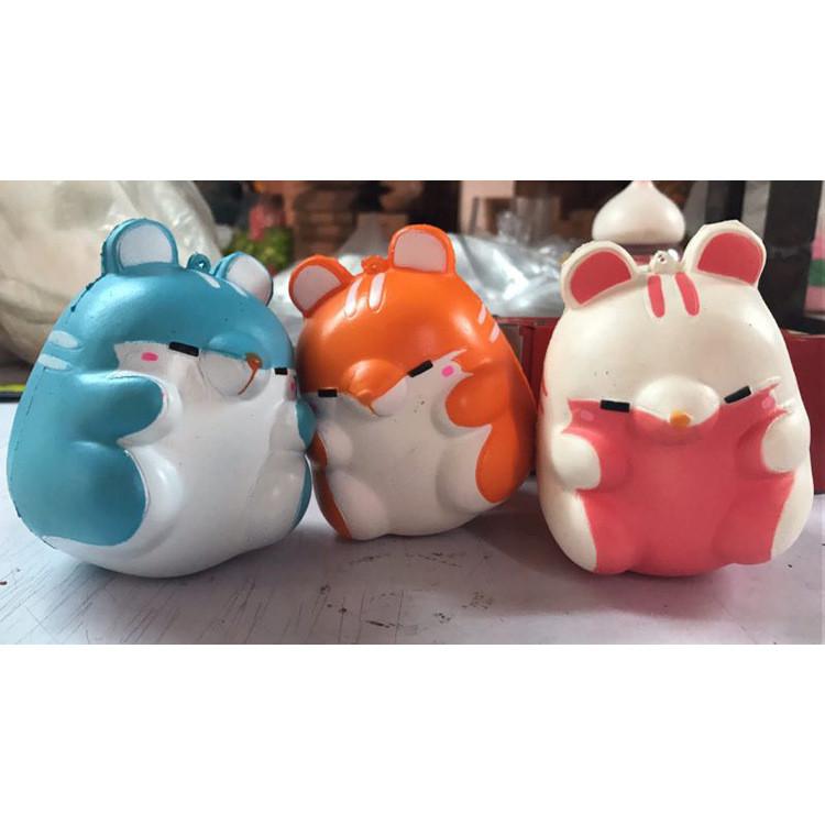 Cute Hamster Squishy Phone Charm With Pu Foam For Stress Relief And Gift Use