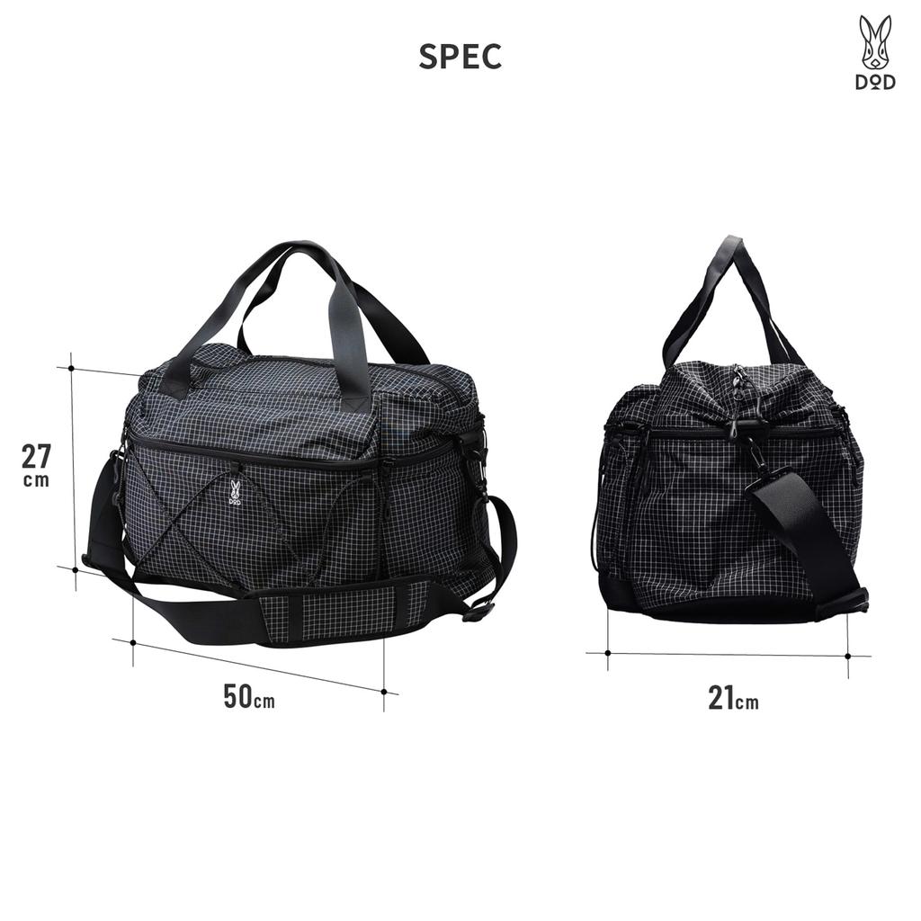 DOD Tsoi Tsoi Boston UHMWPE High Molecular Weight Shoulder Large Bag, (Ultra Polyethylene), Lightweight, Water-Repellent, Outdoor/Travel, Bag, 2-Way,