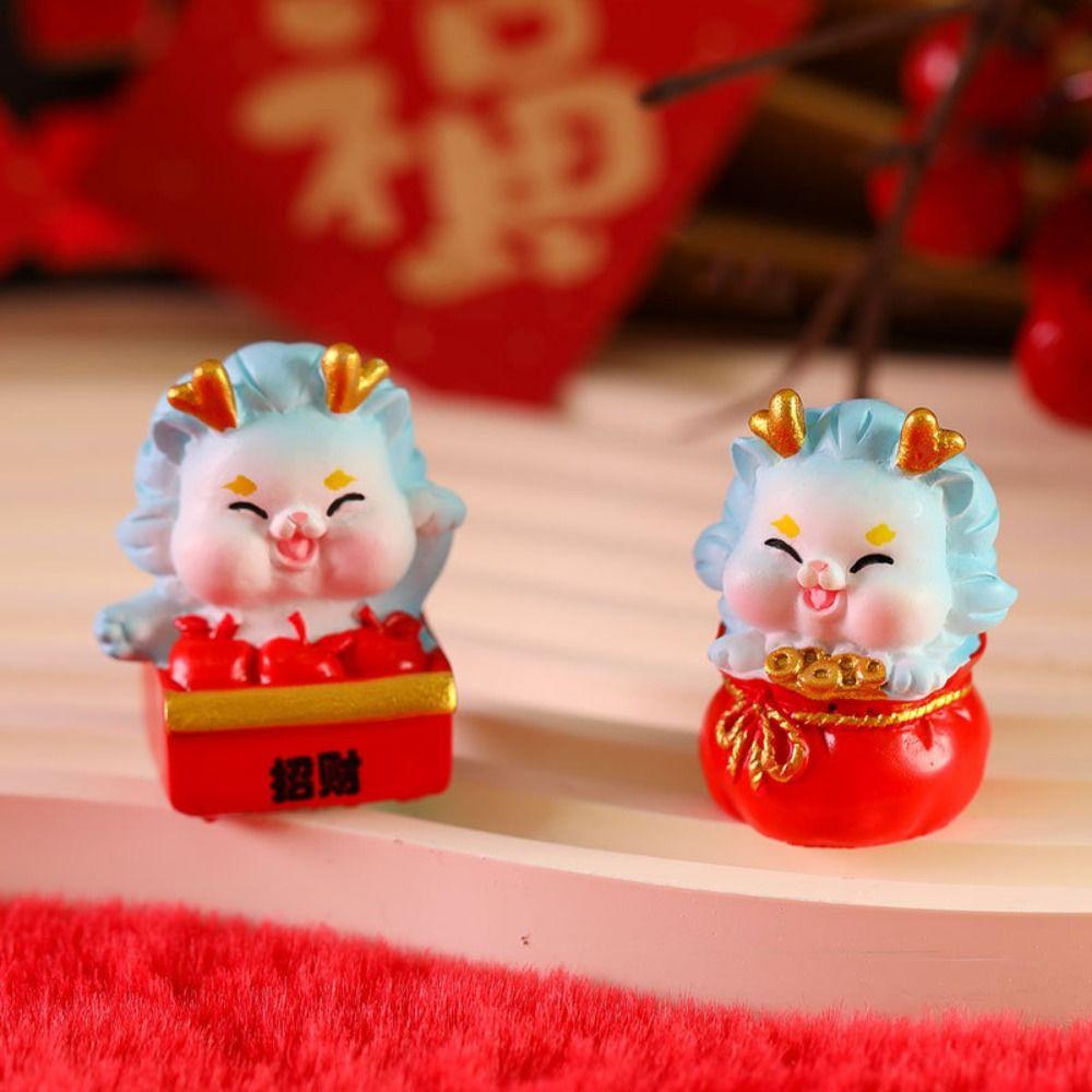 Chinese Style Dragon Cartoon Figurine Dragon Micro Landscape Decoration Home Decoration