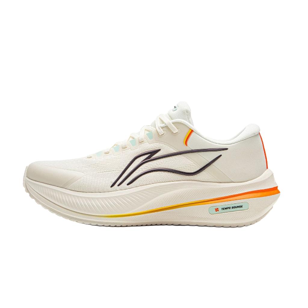 Li Ning Yueying 5 Resistente a la abrasión y al rebote Caña baja Tecnología Sky Wave Zapatillas para ciudad y running Hombre ARHV015-9(Equipo1561-)