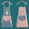 Resistant Waterproof Oil Polyester Oxford Stripeds Apron Wipe Hand Kitchens