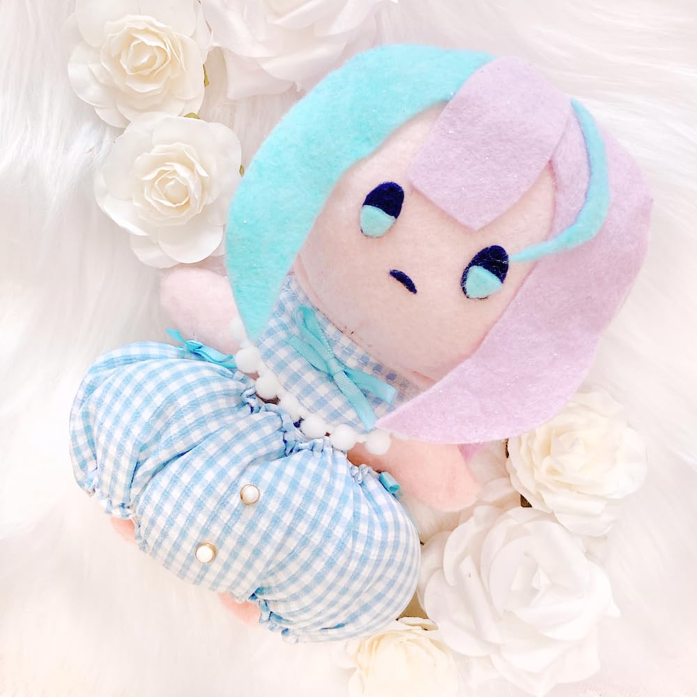 Plush Pumpkin Pants & Bib Set [For 15-20cm Dolls] G.triger Oshi-Nui (Snuggle) Blue [Used]