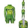 Festive Green Monster Grinch Christmas Cosplay Costume Zentai Bodysuit Jumpsuit