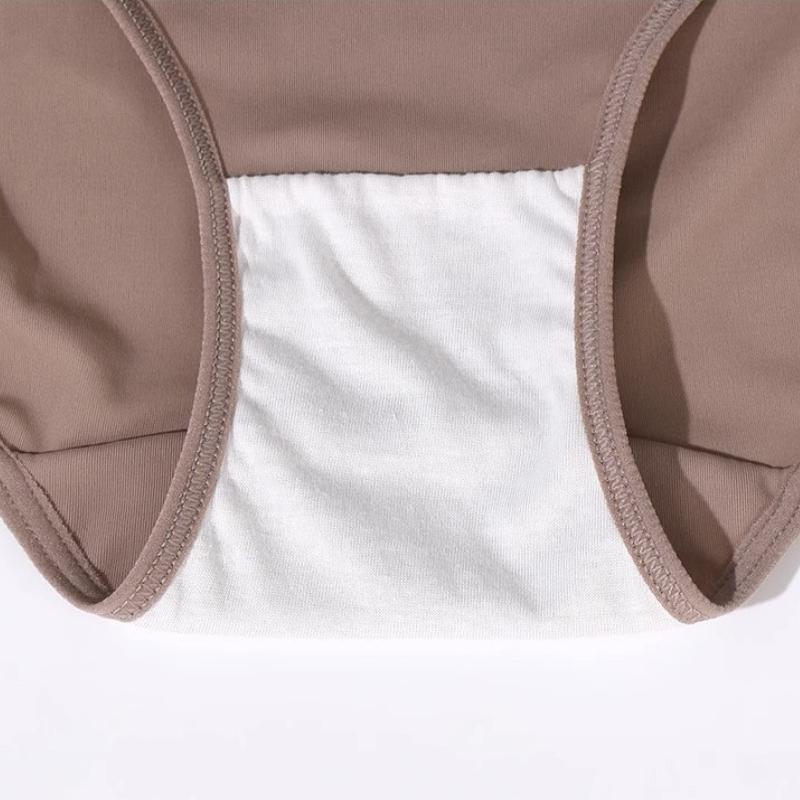 Seamless Ice Silk Underwear Women's Low Waist Letter Cross Pure Desire Sexy Traceless Panties