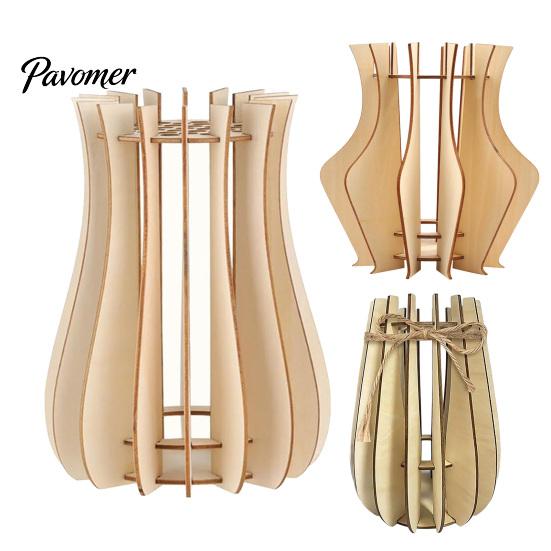 Eco Friendly Wood Decor Wooden Puzzle Flower Vase, Arrangement Display Stand for Placing Flowers & Interlocking Vase Artificial Flowers, Suitable