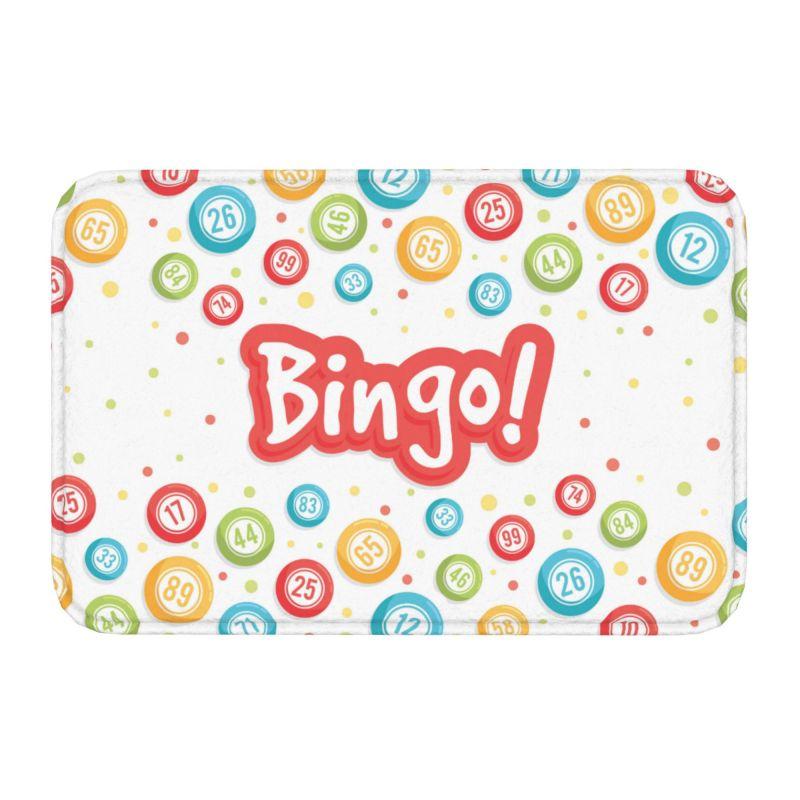 Game Bingo Doormat Mat Anti-Slip Kitchen Bathroom Toilet Rug Carpet 40*60cm