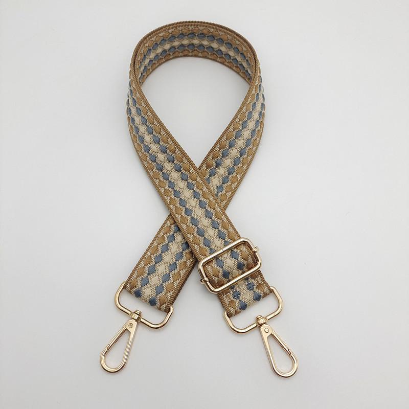 Plaid Women's Bag Webbing Simple Fashion Backpack Strap Widened and Thickened Wear-resistant Tote Bag Strap Bag Accessories
