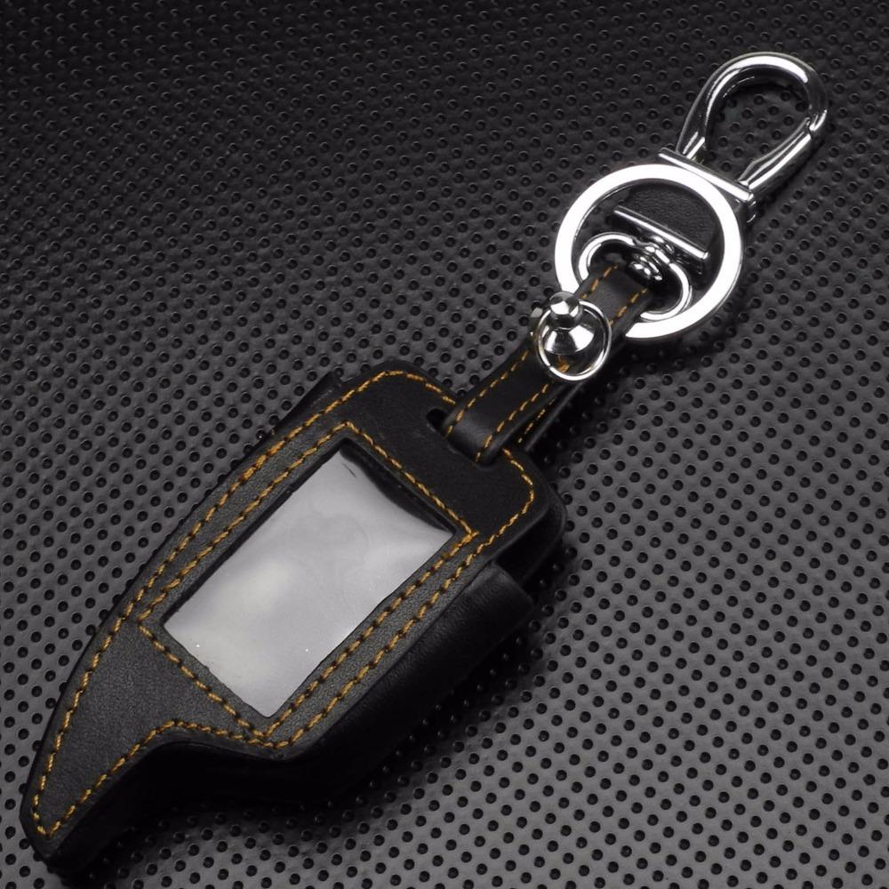 Jingyuqin 4 Buttons Leather Car-Styling M5 M6 M100 Key Cover Case Accessories For Scher-Khan Magicar 5/100 M6 LCD Remote