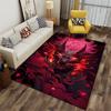 "Fiery Demon Mask Art Carpet" suitable as a non-slip mat for the living room or bedroom sofa