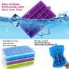 24 Grids Ice Tray Mold Food Grade Silicone Ice Tray with Lid Ice Cube Mold Drinks Whiskey Cocktails Tools Ice Mold Trays Lids