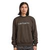 Carhartt WIP Embroidered Logo Loose Fit Crew Neck Long Sleeve Sweatshirt Men Sweatshirt Brown I030546-2QG-XX