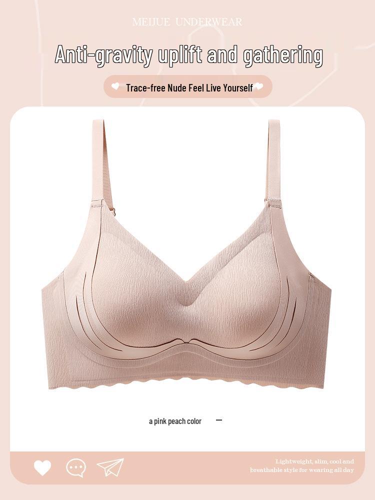 Seamless Small Chest Support Wirefree Sports Bra with Beautiful Back Design