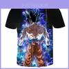 Exclusiva Camiseta Casual Estampa 3D Dragon Ball Z Vegeta Goku Super Saiyajin Camisas Anime