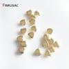 14K Gold Plated 6mm Heart Beads Spacer Beads Handmade Bracelet Accessories DIY Beaded Material