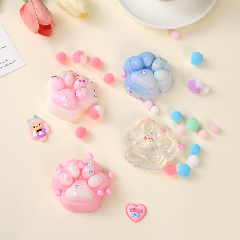 Gheare de Pisică Flocking Squishy Jucărie pentru Ameliorarea Stresului Jucării Senzoriale Fidget Extra Mari pentru Copii Adulți Relaxare Anxietate Strânge Cadou