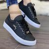Fashion Plus Size 2025 Hot Sale Shallow Women's Vulcanize Shoes Outdoor Walking Low Heel Lace Up Sneakers Versatile Ladies Casual Shoes